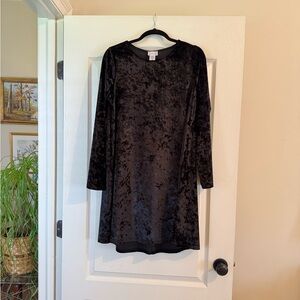 Lightheart Elegant Black Velvet Dress